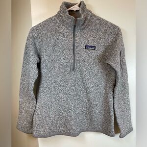 Patagonia * Better Sweater 1/4-zip fleece pullover, gray, women’s Small